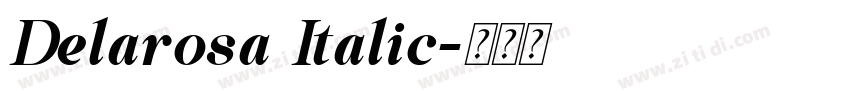 Delarosa Italic字体转换